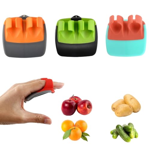 3 Stück Pendelschäler Spargelschäler Gemüseschäler Palm Peeler, Kreativer handgehaltener Schäler aus Edelstahl, für Obst Kartoffel Karotten Gurke 3 Stück Pendelschäler Spargelschäler Gemüseschäler Palm Peeler, Kreativer handgehaltener Schäler aus Edelstahl, für Obst Kartoffel Karotten Gurke von Jennytim