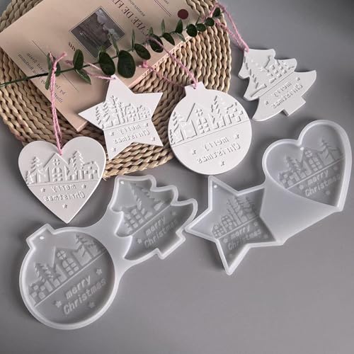 4er-Set Gießform Weihnachten,Silikonformen für Weihnachts-Anhänger - Herz, Stern, Christbaum & Weihnachtsdeko aus Silikon zum Gießen und Basteln 4er-Set Gießform Weihnachten,Silikonformen für Weihnachts-Anhänger - Herz, Stern, Christbaum & Weihnachtsdeko aus Silikon zum Gießen und Basteln von Jennytim