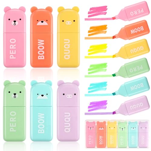 Jennytim 12 Stück Mini Textmarker, Cartoon Bär Lustige, Highlighter Pen Marker Pastell, Stifte Textmarker Set für Kinder Erwachsene Zeichnung oder Hervorheben Jennytim 12 Stück Mini Textmarker, Cartoon Bär Lustige, Highlighter Pen Marker Pastell, Stifte Textmarker Set für Kinder Erwachsene Zeichnung oder Hervorheben von Jennytim
