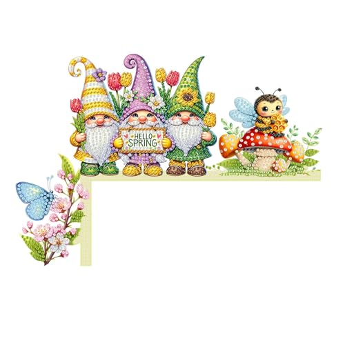 Diamond Painting Frühling Türrahmen, Diamond Painting Wichtel Figur Ostern Türdeko, Osterdeko Diamond Painting Haustür Ornament Eckschild, Diamant Malerei Frühling Türecke für Ostern Geschenke (B) Diamond Painting Frühling Türrahmen, Diamond Painting Wichtel Figur Ostern Türdeko, Osterdeko Diamond Painting Haustür Ornament Eckschild, Diamant Malerei Frühling Türecke für Ostern Geschenke (B) von Jenshhch