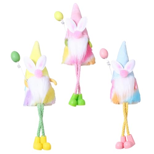 Jenshhch Ostern Plüsch Wichtel Handgefertigte Osterhasenpuppe Mit Langen Beinen Für Frühlings Tischdekoration Easter Bunny Doll GNOME Figur Home Decor Spring Table Decoration Jenshhch Ostern Plüsch Wichtel Handgefertigte Osterhasenpuppe Mit Langen Beinen Für Frühlings Tischdekoration Easter Bunny Doll GNOME Figur Home Decor Spring Table Decoration von Jenshhch