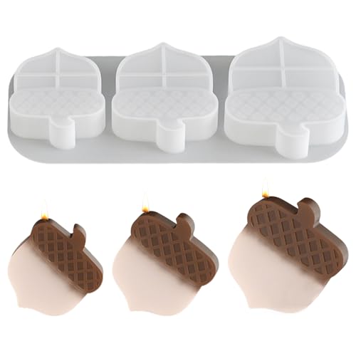 Jenshhch Silikon Gießformen Pilz 3D Epoxidharz Gips Sojawachs DIY Handwerkformen Kerzengießen Bastelbedarf für Kreativprojekte mit Fotorealistischen Details und Anti-Adhäsions-Design (B) von Jenshhch