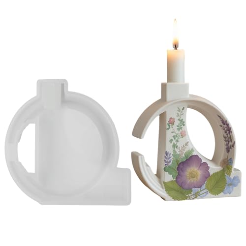 Jenshhch Silikon Kerzenständer Gießform DIY Harzformen 16.7cm Für Epoxidharz Schmuck Münzen Basteln Geschenkideen Jenshhch Silikon Kerzenständer Gießform DIY Harzformen 16.7cm Für Epoxidharz Schmuck Münzen Basteln Geschenkideen von Jenshhch