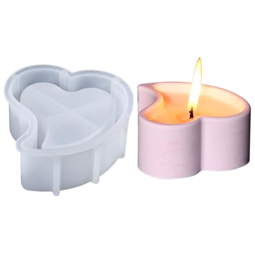 Jenshhch Silikonform Herz Backformen DIY Kerzenherstellung Basteln Gießformen Für Kerzen Epoxidharz Seifenherstellung Wiederverwendbar Hitzebeständig Einfach Zu Reinigen Jenshhch Silikonform Herz Backformen DIY Kerzenherstellung Basteln Gießformen Für Kerzen Epoxidharz Seifenherstellung Wiederverwendbar Hitzebeständig Einfach Zu Reinigen von Jenshhch