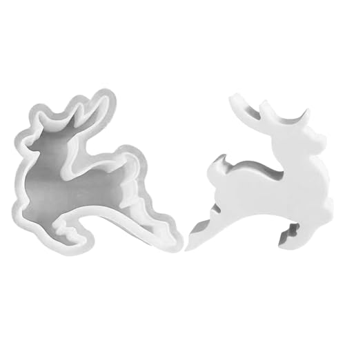 Jenshhch Silikonform Hirsch Gießformen Weihnachtskerzenformen Handwerk Heimdekoration DIY-Projekte Kerzenwachs Epoxidharz Geschenkanhänger Jenshhch Silikonform Hirsch Gießformen Weihnachtskerzenformen Handwerk Heimdekoration DIY-Projekte Kerzenwachs Epoxidharz Geschenkanhänger von Jenshhch
