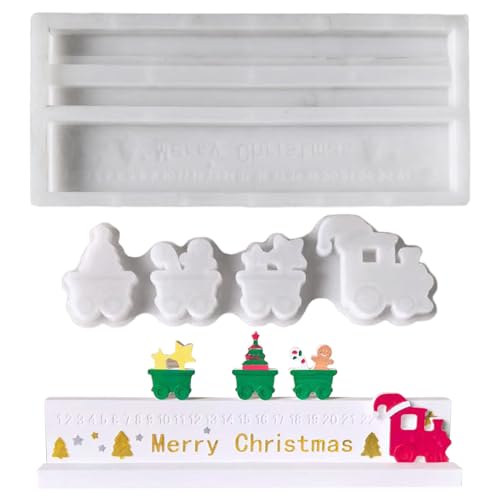 Jenshhch Silikonformen Gießformen Weihnachten - Silikonform Adventskalender Countdown, Gipsformen Zum Gießen & DIY Dekorationen Jenshhch Silikonformen Gießformen Weihnachten - Silikonform Adventskalender Countdown, Gipsformen Zum Gießen & DIY Dekorationen von Jenshhch