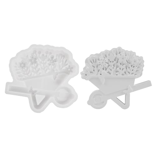 Jenshhch Silikonformen Set Blumen Gießformen Blumenkorb Zum Gießen Gipsformen Kerzenherstellung DIY Basteln Kreatives Handwerk (B) von Jenshhch