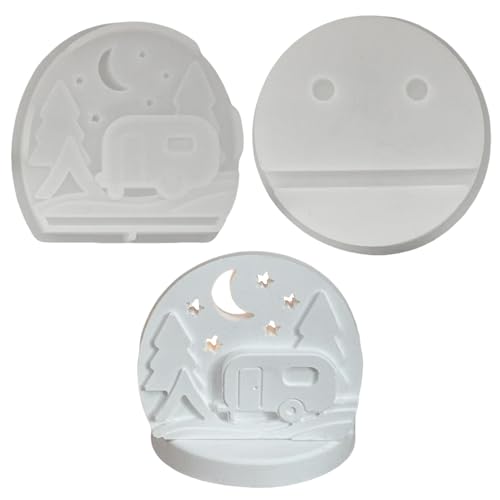 Jenshhch Weihnachtskrippe Silikonformen Gießformen Set Für Kerzen Gips Schokolade Mit Basisformen Bastelset Weihnachtsdekoration Krippenfiguren DIY Geschenkideen (B) von Jenshhch