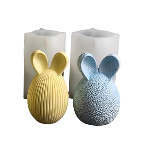 Silikonform Osternhase Eier, 2 Stück Silikonformen Gießformen Ostern Hase Gießformen Silikon 3D Ostereier Giessformen Silikon Gießform Frühling Kerzenformen Zum Gießen für DIY Ostergeschenke (A) Silikonform Osternhase Eier, 2 Stück Silikonformen Gießformen Ostern Hase Gießformen Silikon 3D Ostereier Giessformen Silikon Gießform Frühling Kerzenformen Zum Gießen für DIY Ostergeschenke (A) von Jenshhch