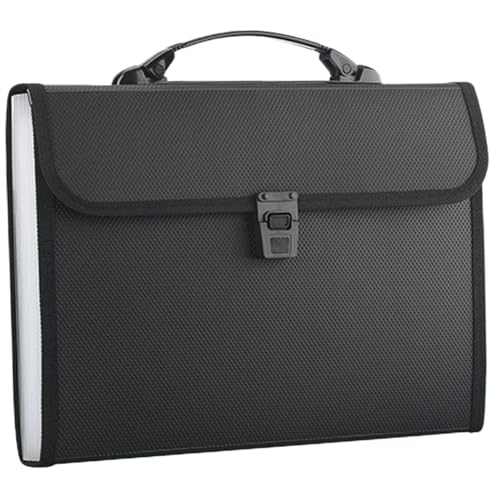 Akkordeonordner, Akkordeondatei Organizer, wasserdichtes 13x9.4 Datei Organizer mit Handle und 13 Taschen, die das tragbare Dokument für Buchstaben/A4, Schwarz, expandierende Ordner erweitern Akkordeonordner, Akkordeondatei Organizer, wasserdichtes 13x9.4 Datei Organizer mit Handle und 13 Taschen, die das tragbare Dokument für Buchstaben/A4, Schwarz, expandierende Ordner erweitern von Jeorywoet