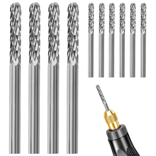 Carbidbohrerbits, 10-pcs-Wolfram-Carbid-Bohrer, 0, 3 cm Typ C Doppelgeschnittene Grat-Set Metall für DIY-Holzarbeit, Metallpolieren, Gravur Carbidbohrerbits, 10-pcs-Wolfram-Carbid-Bohrer, 0, 3 cm Typ C Doppelgeschnittene Grat-Set Metall für DIY-Holzarbeit, Metallpolieren, Gravur von Jeorywoet