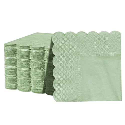 Cocktail -Servietten 120pcs 5x5 Faltgröße mit überbrochenem Einwegholzholz Pulp Servietten zum Abendessen Hochzeitsgeburtstagsfeier Getränk, Hochzeits - von Jeorywoet