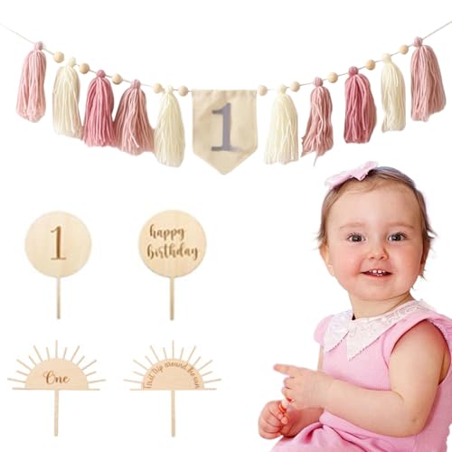 Erste Geburtstagsdekorationen mit Hochstuhl -Banner, Kuchentopper und Accessoires, Baby Girl Boy Erste Geburtstagsdekoration für Party, Foto -Requisiten, Stil 2, erste Geburtstagsdekorationen Erste Geburtstagsdekorationen mit Hochstuhl -Banner, Kuchentopper und Accessoires, Baby Girl Boy Erste Geburtstagsdekoration für Party, Foto -Requisiten, Stil 2, erste Geburtstagsdekorationen von Jeorywoet