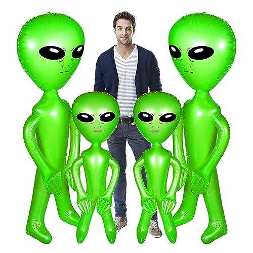 Jeorywoet Blow Up Alien, aufblasbare Alien 4PCS 66, 93 Zoll 33, 46 Zoll Luftballons kein Leck PVC Spielzeug lustige realistische Partydekorationen zum Halloween -Geburtstag für Home Kitchen Jeorywoet Blow Up Alien, aufblasbare Alien 4PCS 66, 93 Zoll 33, 46 Zoll Luftballons kein Leck PVC Spielzeug lustige realistische Partydekorationen zum Halloween -Geburtstag für Home Kitchen von Jeorywoet