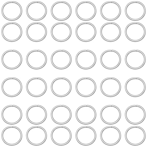 Jepeux Offener Bindering, 10 mm, silberfarben, für Schlüsselanhänger, Schmuckherstellung, Halskettenpflege und Ohrringdekoration, DIY-Prozess, offener Bindering (400 Stück) von Jepeux