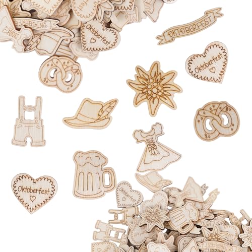 100 Stück Oktoberfest Deko Holzkonfetti, Bayrische Deko Konfetti Holz Biergarten Geschenk, Streudeko Holz Oktoberfest Tischdekoration, Oktoberfest-Party Dekoration Wäscheklammern Basteln 100 Stück Oktoberfest Deko Holzkonfetti, Bayrische Deko Konfetti Holz Biergarten Geschenk, Streudeko Holz Oktoberfest Tischdekoration, Oktoberfest-Party Dekoration Wäscheklammern Basteln von Jeqqinuz