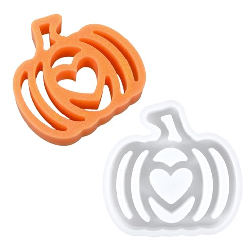 Silikonformen Gießformen Herbst Silikonform Kürbis Gießform Kürbis für Bastelbeton DIY Erntedankfest Thanksgiving Geschenk, Halloween Resin Decoration(Kürbisform) von Jeqqinuz
