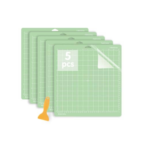 Jerilla Schneidematten für Cricut 5 Stück 12x12 Zoll StandardGrip Rutschfeste Schneidematten Set für Cricut Maker/Explore One/Air/Air 2 mit Schaber Jerilla Schneidematten für Cricut 5 Stück 12x12 Zoll StandardGrip Rutschfeste Schneidematten Set für Cricut Maker/Explore One/Air/Air 2 mit Schaber von Jerilla