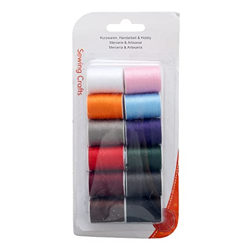 12 Stück Nähgarn Polyester Buntes Haushalts-Stickerei-Gewinde-Hand nähgarn für DIY-Näh projekte 12 Stück Nähgarn Polyester Buntes Haushalts-Stickerei-Gewinde-Hand nähgarn für DIY-Näh projekte von Jerliflyer