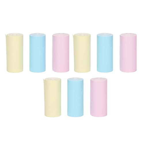 9 PCs Mini -Druckpapier rollen farbenfrohe Klebstoffkompakt tragbarer Selbstdruckerpapier für Office DIY 9 PCs Mini -Druckpapier rollen farbenfrohe Klebstoffkompakt tragbarer Selbstdruckerpapier für Office DIY von Jerliflyer