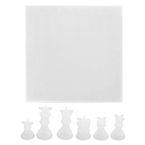Jerliflyer 7 PCs Schach Flexible wiederverwendbares einfache Deparieren von DIY -Harz -Silikonform zum Herstellen von Schachsatz Jerliflyer 7 PCs Schach Flexible wiederverwendbares einfache Deparieren von DIY -Harz -Silikonform zum Herstellen von Schachsatz von Jerliflyer