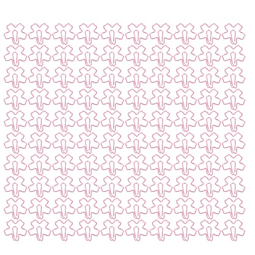 Lustige Büroklammern aus Metall in Form einer rosa Blume, leicht und tragbar für Büro, Zuhause und Schule von Jerliflyer
