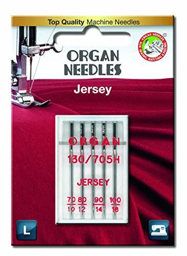 Organ Nähmaschinennadeln Jersey 130/705H – 4 Größen: 7/90 80/11 90/14 100/16 von Jersey