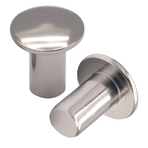 Jersvimc Aluminium-Nieten, 6,3 mm x 0,95 cm, 120 Stück Kohlenhydratkopfnieten, solide Nieten, Marine-Bootsnieten für Metall, Holz, Kunststoff Jersvimc Aluminium-Nieten, 6,3 mm x 0,95 cm, 120 Stück Kohlenhydratkopfnieten, solide Nieten, Marine-Bootsnieten für Metall, Holz, Kunststoff von Jersvimc