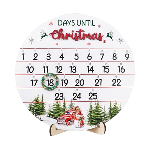 Dekorativer Wandanhänger Aus Holz, Dekorations-Countdown-Kalender, Dekorativer Wandbehang, Einfache Anwendung, Holzmaterial, 26,6 Cm, Für Kamin-Schreibtisch-Display-Tischplatte Dekorativer Wandanhänger Aus Holz, Dekorations-Countdown-Kalender, Dekorativer Wandbehang, Einfache Anwendung, Holzmaterial, 26,6 Cm, Für Kamin-Schreibtisch-Display-Tischplatte von Jeruytgh