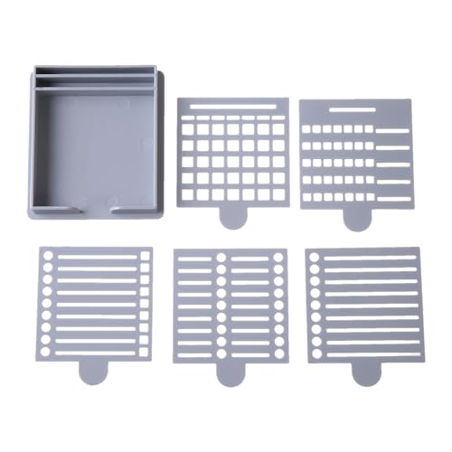 Haftnotiz-Schablone und Halter, Schablonen-Vorlage, Memo-Block-Spender, wiederverwendbares Design, platzsparender Organizer, 1 Set, Büroschreibtisch, Arbeitsstation, Zuhause von Jeruytgh