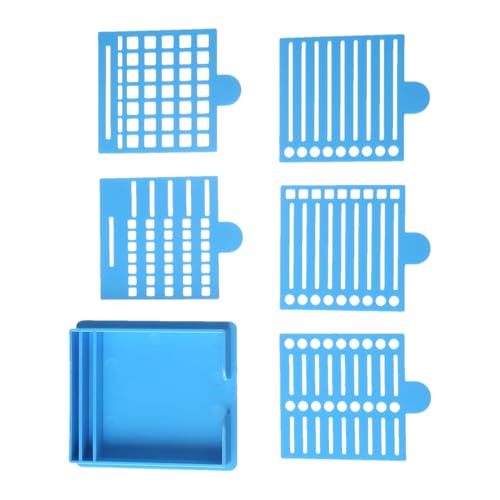 Haftnotiz-Schablone und Halter, Schablonen-Vorlage, Memo-Block-Spender, wiederverwendbares Design, platzsparender Organizer, 1 Set, Büroschreibtisch, Arbeitsstation, Zuhause von Jeruytgh