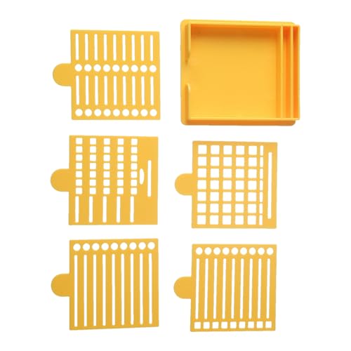 Haftnotiz-Schablone und Halter, Schablonen-Vorlage, Memo-Pad-Spender, wiederverwendbares Design, platzsparender Organizer, 1 Set, Büroschreibtisch, Arbeitsstation, Zuhause von Jeruytgh
