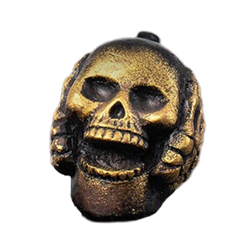 Jeruytgh Aztec Death Whistle, Gruseliges Skelett Schreien Pfeife, Gruselige Partyfavorpfeife, Breitband-Funktionsgebrauch, Harzmaterial, 6x7,4x5,8 cm, Für Halloween-Andenken Erwachsene Kinder Kinder Jeruytgh Aztec Death Whistle, Gruseliges Skelett Schreien Pfeife, Gruselige Partyfavorpfeife, Breitband-Funktionsgebrauch, Harzmaterial, 6x7,4x5,8 cm, Für Halloween-Andenken Erwachsene Kinder Kinder von Jeruytgh