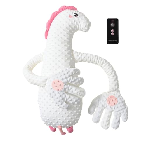 Jeruytgh Selbstbetriebspalme Für Babys, Kissen, Sanfte Automatische Bewegung, Schlafhilfe, Weicher Plüschstoff, 68x25x16 cm, Für Kleinkind, Kind, Mädchen, Schlafenszeit von Jeruytgh