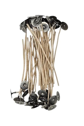 Jess Mae Professionelle CD-14 Kerzendochte, 12,7 cm, 50 Stück, vormontiert mit Metallsockel, hergestellt in den USA Jess Mae Professionelle CD-14 Kerzendochte, 12,7 cm, 50 Stück, vormontiert mit Metallsockel, hergestellt in den USA von Jess Mae