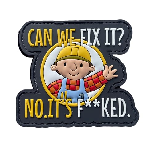 Fix it Bob Creative Humor Military Tactical Moral Patch - Lustige Taktische Patches, PVC Gummi Klettverschluss Patches für Rucksäcke, Militäruniformen, Jeans, Jacken, Westen, Hüte & mehr Fix it Bob Creative Humor Military Tactical Moral Patch - Lustige Taktische Patches, PVC Gummi Klettverschluss Patches für Rucksäcke, Militäruniformen, Jeans, Jacken, Westen, Hüte & mehr von Jestik