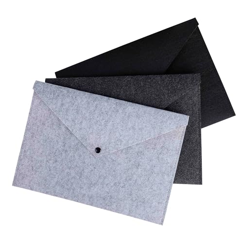 Dateiordner Umschlag Dokumente Halter, 3 Stück Filz Dokumententasche Erweiterung Dateiordner Paper Aktenkoffer Portfolio Case Letter A4 für Büro Schule Student Dateiordner Umschlag Dokumente Halter, 3 Stück Filz Dokumententasche Erweiterung Dateiordner Paper Aktenkoffer Portfolio Case Letter A4 für Büro Schule Student von Jesustree