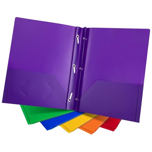 Ordner mit Zwei Taschen, 6 Stück Sammelmappe A4, Eckspanner-Mappe aus Kunststoff, Schnellhefter Taschenordner mit Zinkenverschlüssen für Büro, Schule, Reisen Ordner mit Zwei Taschen, 6 Stück Sammelmappe A4, Eckspanner-Mappe aus Kunststoff, Schnellhefter Taschenordner mit Zinkenverschlüssen für Büro, Schule, Reisen von Jesustree