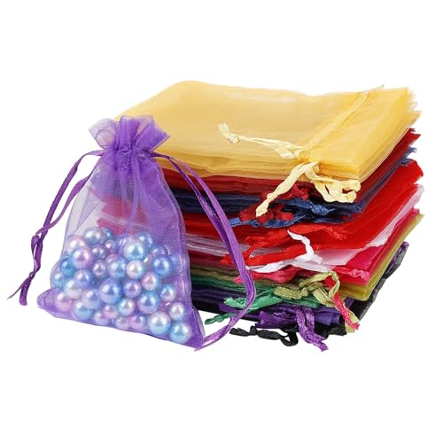 Organza Säckchen Mehrfarbige Kleine Geschenk Organzabeutel, 9x12cm Schmuckbeutel mit Kordelzug, Beutel Geschenksäckchen Hochzeit Bonbonsbeutel für Schmuck, Süßigkeiten, Schokoladentaler (100 Stück) Organza Säckchen Mehrfarbige Kleine Geschenk Organzabeutel, 9x12cm Schmuckbeutel mit Kordelzug, Beutel Geschenksäckchen Hochzeit Bonbonsbeutel für Schmuck, Süßigkeiten, Schokoladentaler (100 Stück) von Jesustree