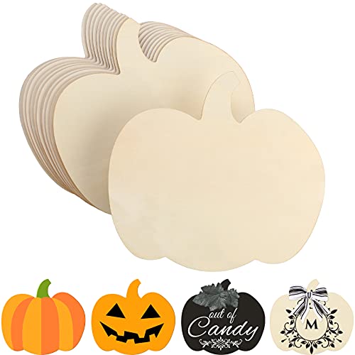 Jetec 12 Stück 40,6 cm große Halloween-Kürbisausschnitte aus Holz, unlackiert, blanko, Kürbisform, Ausschnitt für Thanksgiving, Party, Herbst, Party, Basteln, Dekoration, Zubehör Jetec 12 Stück 40,6 cm große Halloween-Kürbisausschnitte aus Holz, unlackiert, blanko, Kürbisform, Ausschnitt für Thanksgiving, Party, Herbst, Party, Basteln, Dekoration, Zubehör von Jetec