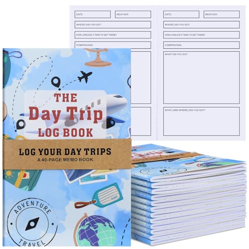 Jetec Reisetagebuch mit Anweisungen, Reise-Notizblock, geführter kleiner Planer, Notizbücher, Großpackung, Tagebuch, Taschennotizblöcke für Roadtrip, Urlaub, Abenteuer, 20 Blatt, 14 x 8,9 cm, 12 Stück Jetec Reisetagebuch mit Anweisungen, Reise-Notizblock, geführter kleiner Planer, Notizbücher, Großpackung, Tagebuch, Taschennotizblöcke für Roadtrip, Urlaub, Abenteuer, 20 Blatt, 14 x 8,9 cm, 12 Stück von Jetec