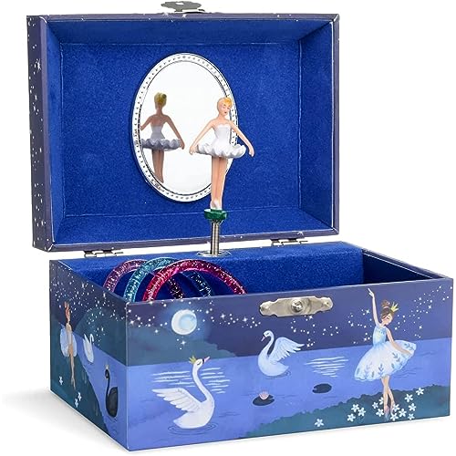 Jewelkeeper - Schmuckschatulle für Mädchen mit Musik und sich drehender Ballerina, Glitzerdesign - Schwanensee Melodie Jewelkeeper - Schmuckschatulle für Mädchen mit Musik und sich drehender Ballerina, Glitzerdesign - Schwanensee Melodie von Jewelkeeper