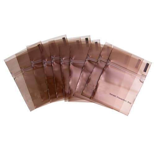 Beutel zur Vermeidung von Anlaufen, perfekt für Schmuckaufbewahrung, Größe: 5,1 x 5,1 cm (10 Stück) von JewelrySupply