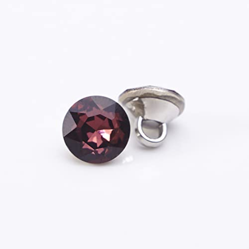 Knopf, 20/50 Stück, 9 mm, Strasssteine, Glasdiamant, Hemdschaft, Schnalle, DIY, handgefertigt, Kleidung, Kragen, Nähen, Dekormaterial, Zubehör (Farbe: Rot 2, Größe: 9 mm, 20 Stück) von JgYiAngBq