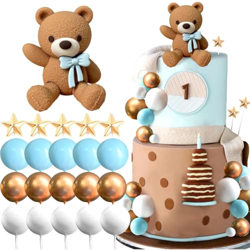 21PCS Teddybär Kuchen Dekoration Bär Deko Happy Birthday Cake Topper DIY Teddybär Kuchen Dekoration Babyparty Kuchen Babyparty Deko Mädchen Junge Hochzeit Baby Shower und Geburtstag Party 21PCS Teddybär Kuchen Dekoration Bär Deko Happy Birthday Cake Topper DIY Teddybär Kuchen Dekoration Babyparty Kuchen Babyparty Deko Mädchen Junge Hochzeit Baby Shower und Geburtstag Party von JhavexToy