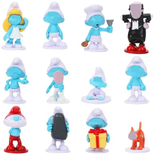Mini Figuren Set, 12 Stück Tortendeko Blau Smu-rfs, Kuchendekoration, Cupcake Figuren Dekoration, Cartoon Figur Geburtstag Tortendeko, Collectibles Spielzeug Figur, Geburtstags Party Liefert Mini Figuren Set, 12 Stück Tortendeko Blau Smu-rfs, Kuchendekoration, Cupcake Figuren Dekoration, Cartoon Figur Geburtstag Tortendeko, Collectibles Spielzeug Figur, Geburtstags Party Liefert von JhavexToy