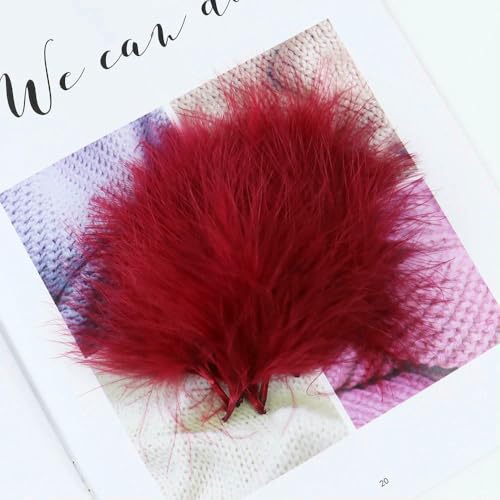 50/100 Stück hochwertige flauschige Truthahnfedern, Großpackung, hellrosa, Marabu-Feder, DIY, Hochzeitsdekoration, Fliegenbinden, Material, Handwerk, 7–12 cm 50/100 Stück hochwertige flauschige Truthahnfedern, Großpackung, hellrosa, Marabu-Feder, DIY, Hochzeitsdekoration, Fliegenbinden, Material, Handwerk, 7–12 cm von Jhdwu