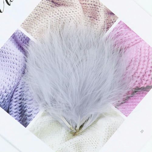 50/100 Stück hochwertige flauschige Truthahnfedern, Großpackung, hellrosa, Marabu-Feder, DIY, Hochzeitsdekoration, Fliegenbinden, Material, Handwerk, 7–12 cm 50/100 Stück hochwertige flauschige Truthahnfedern, Großpackung, hellrosa, Marabu-Feder, DIY, Hochzeitsdekoration, Fliegenbinden, Material, Handwerk, 7–12 cm von Jhdwu