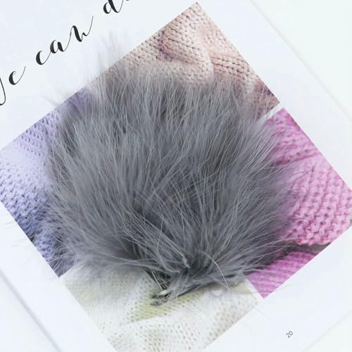 50/100 Stück hochwertige flauschige Truthahnfedern, Großpackung, hellrosa, Marabu-Feder, DIY, Hochzeitsdekoration, Fliegenbinden, Material, Handwerk, 7–12 cm 50/100 Stück hochwertige flauschige Truthahnfedern, Großpackung, hellrosa, Marabu-Feder, DIY, Hochzeitsdekoration, Fliegenbinden, Material, Handwerk, 7–12 cm von Jhdwu