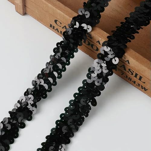 91 cm langes Paillettenband mit elastischem Besatz für handgemachtes Nähen, Kleiderdekoration, DIY-Haarband 91 cm langes Paillettenband mit elastischem Besatz für handgemachtes Nähen, Kleiderdekoration, DIY-Haarband von Jhdwu
